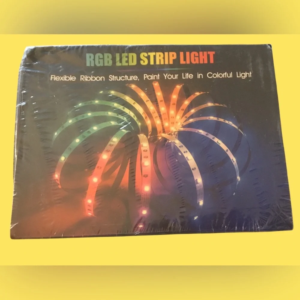 RGB LED Strip Light for Home & Parties. Use as single color or color changing.